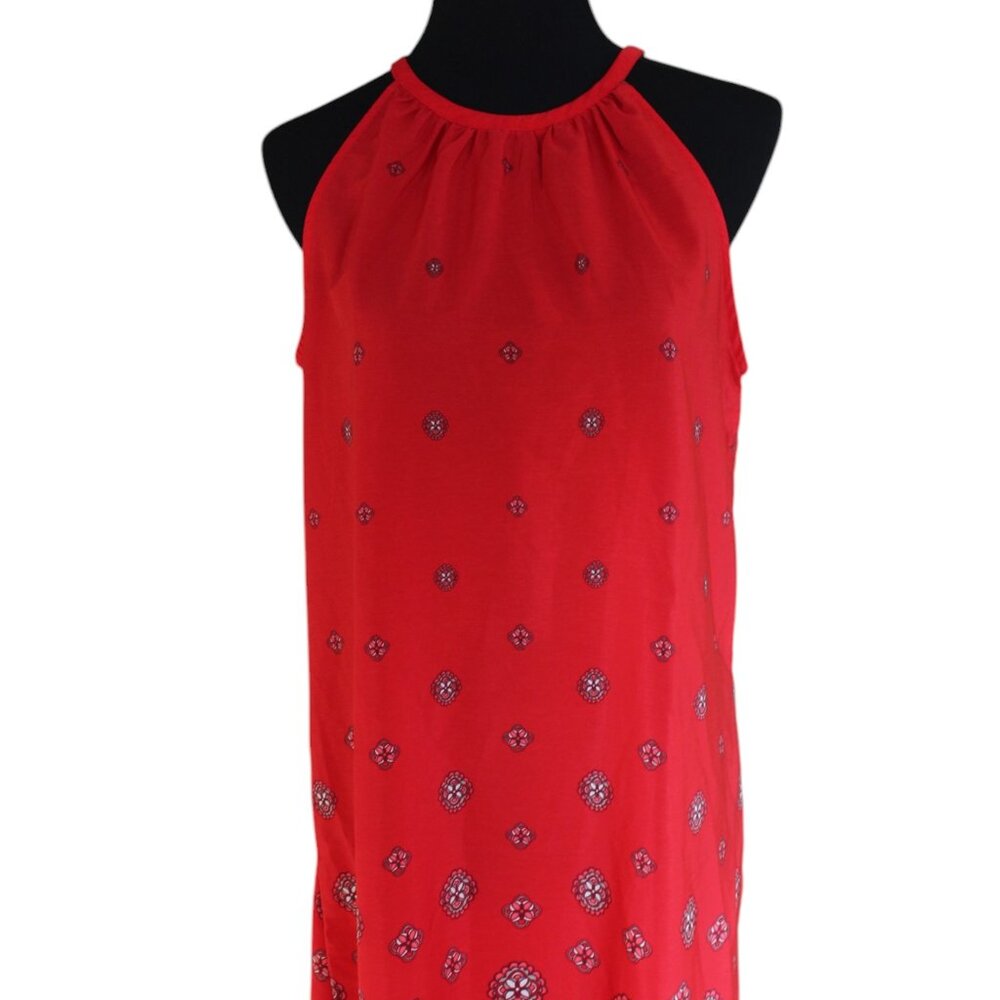 Old Navy Red Dress Short Halter Top Pullover Casual Summer M Medium NWOT's